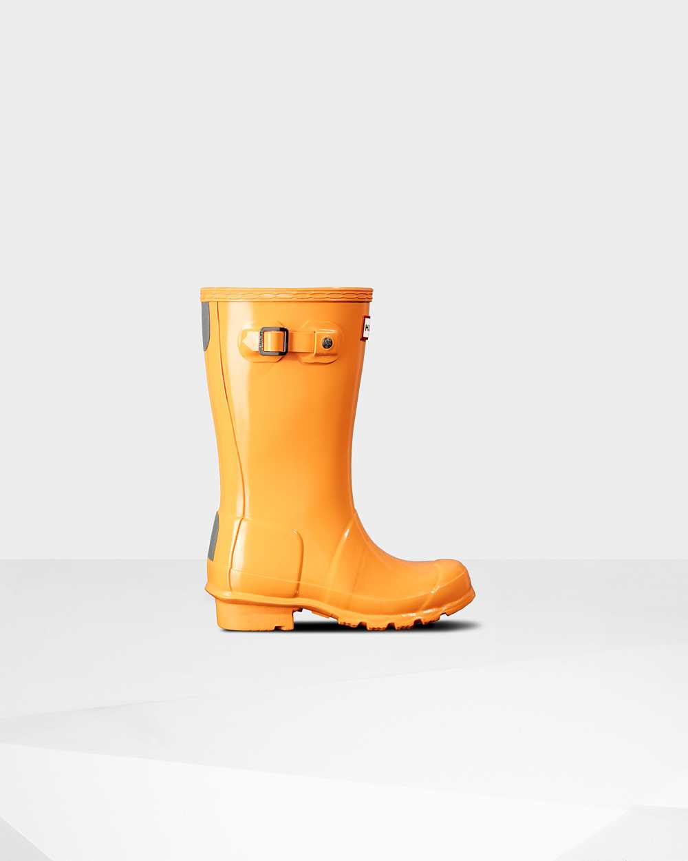 Botas De Agua Niños - Hunter Original Big Gloss Naranjas - IPBJTD-421 - Naranjas